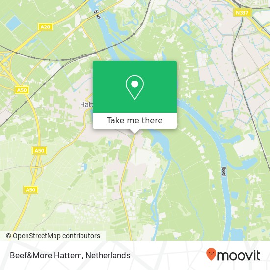 Beef&More Hattem, Nieuweweg 85 8051 EB Hattem kaart