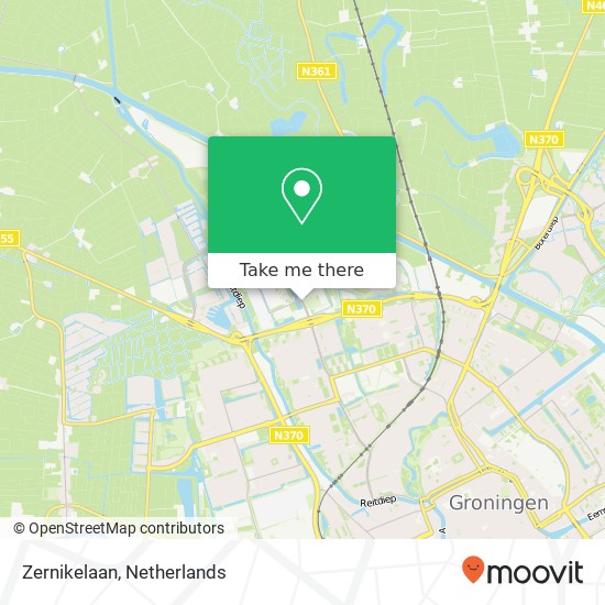 Zernikelaan, 9747 Groningen kaart