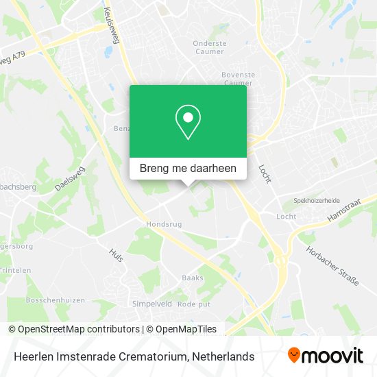 Heerlen Imstenrade Crematorium kaart