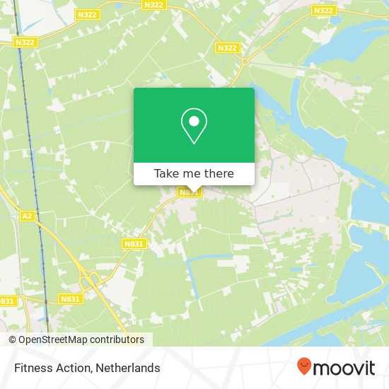 Fitness Action, Voorstraat 70 kaart