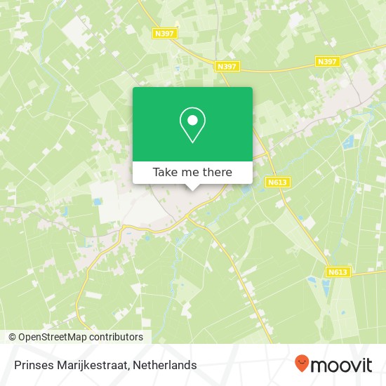Prinses Marijkestraat, 5571 GV Bergeijk kaart
