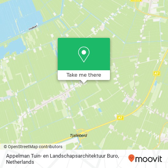 Appelman Tuin- en Landschapsarchitektuur Buro, Aengwirderweg 342 kaart