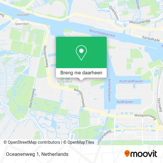 Oceanenweg 1 kaart