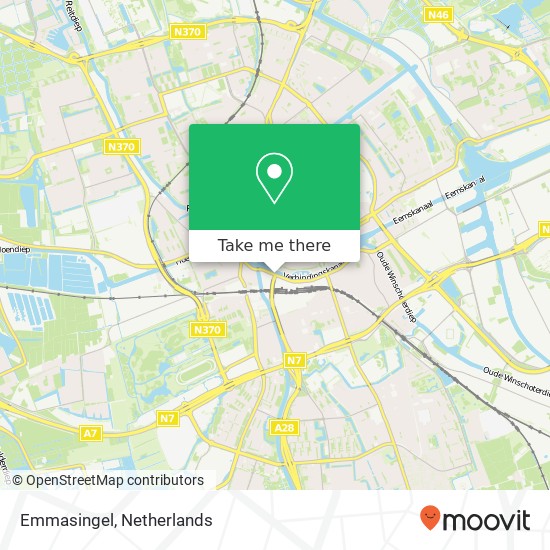 Emmasingel, 9726 Groningen kaart