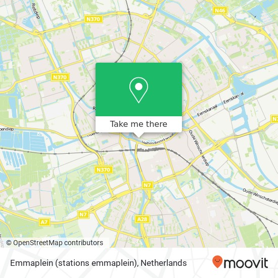 Emmaplein (stations emmaplein), 9711 Groningen kaart