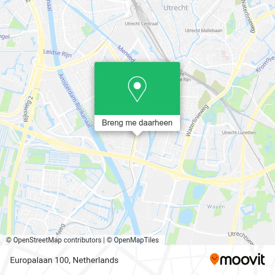 Europalaan 100 kaart