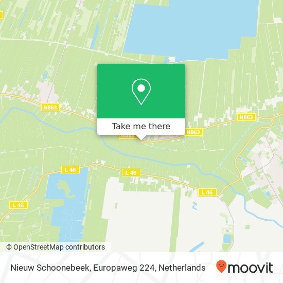 Nieuw Schoonebeek, Europaweg 224 kaart