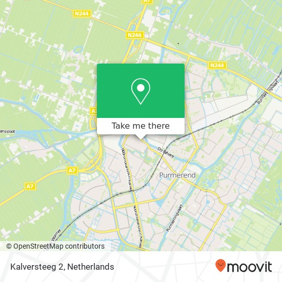 Kalversteeg 2, 1441 DA Purmerend kaart