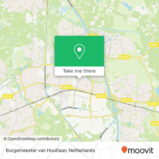 Burgemeester van Houtlaan, 5701 EC Helmond kaart