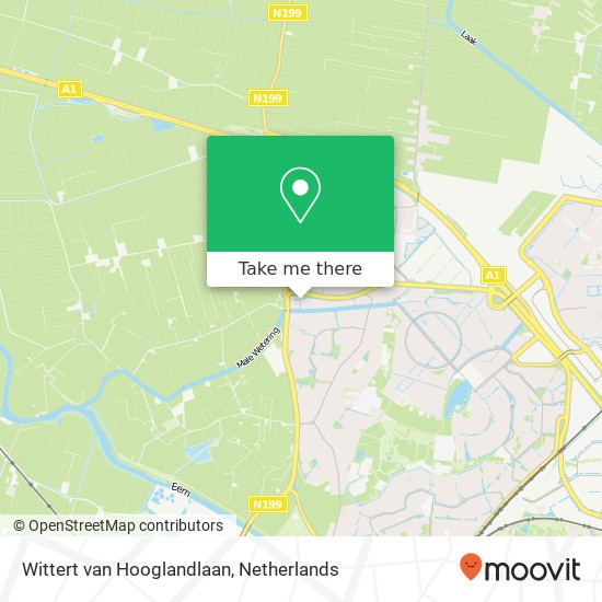 Wittert van Hooglandlaan, 3828 Hoogland kaart