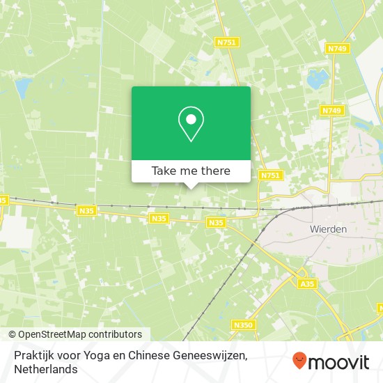 Praktijk voor Yoga en Chinese Geneeswijzen, Meijerinksberg 19 kaart