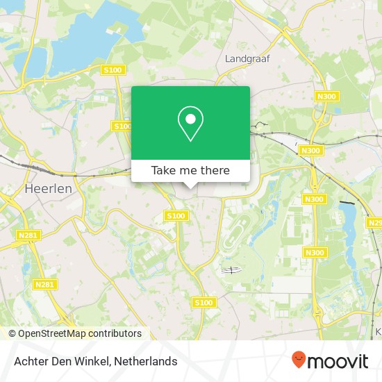 Achter Den Winkel, Achter Den Winkel, 6372 Landgraaf, Nederland kaart