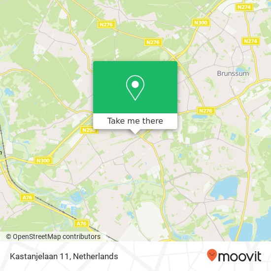 Kastanjelaan 11, Kastanjelaan 11, 6431 GL Hoensbroek, Nederland kaart