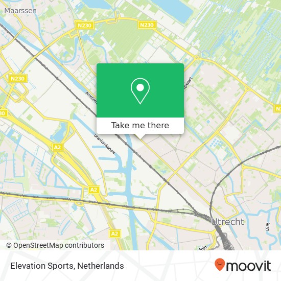 Elevation Sports, Amsterdamsestraatweg 622 kaart