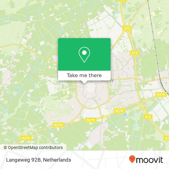 Langeweg 92B, Langeweg 92B, 5801 XZ Venray, Nederland kaart
