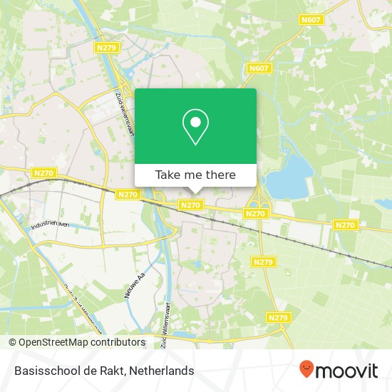 Basisschool de Rakt, Basisschool de Rakt, Baroniehof, 5709 Helmond, Nederland kaart