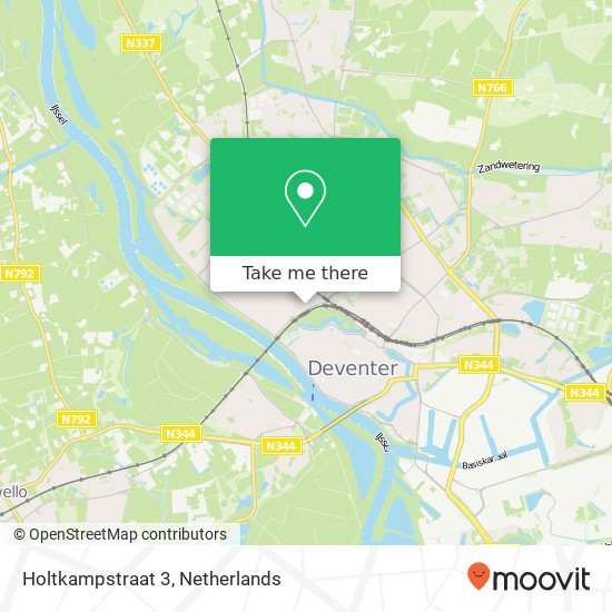 Holtkampstraat 3, 7412 VZ Deventer kaart