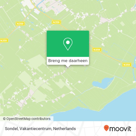 Sondel, Vakantiecentrum kaart