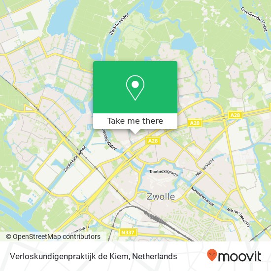 Verloskundigenpraktijk de Kiem, Straussplein 1 kaart