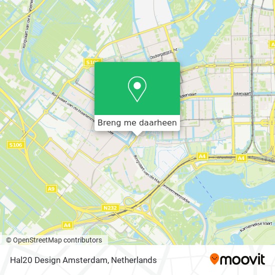 Hal20 Design Amsterdam kaart