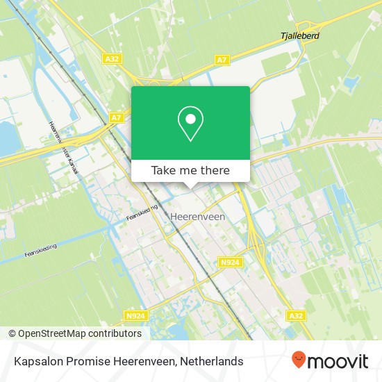 Kapsalon Promise Heerenveen, Lindegracht 51 kaart