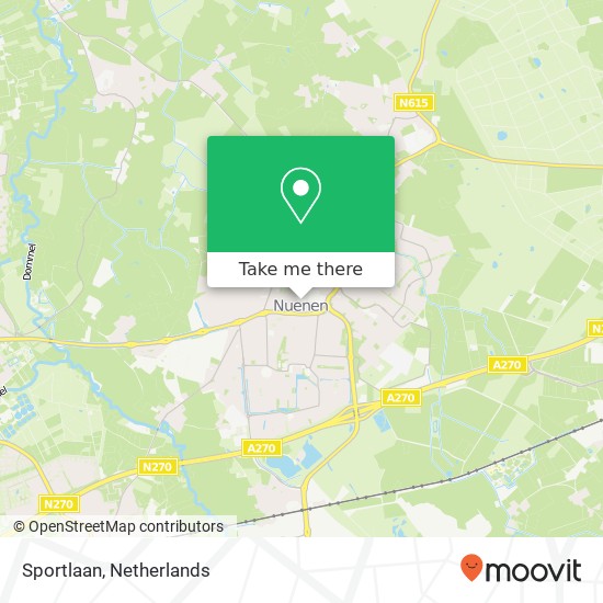 Sportlaan, Sportlaan, 5671 Nuenen, Nederland kaart