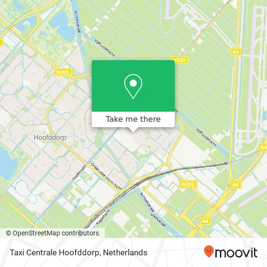 Taxi Centrale Hoofddorp kaart