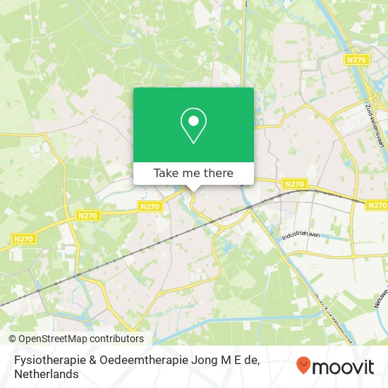 Fysiotherapie & Oedeemtherapie Jong M E de, Cortenbachstraat 130 kaart