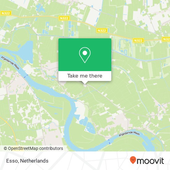 Esso, Maas-Waalweg 1 kaart