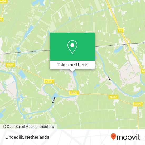 Lingedijk, Lingedijk, Rhenoy, Nederland kaart