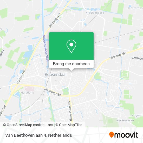 Van Beethovenlaan 4 kaart