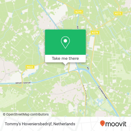 Tommy's Hoveniersbedrijf, Krommesteeg 3A kaart