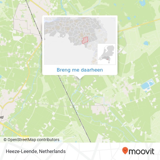 Heeze-Leende, Heeze-Leende, Nederland kaart