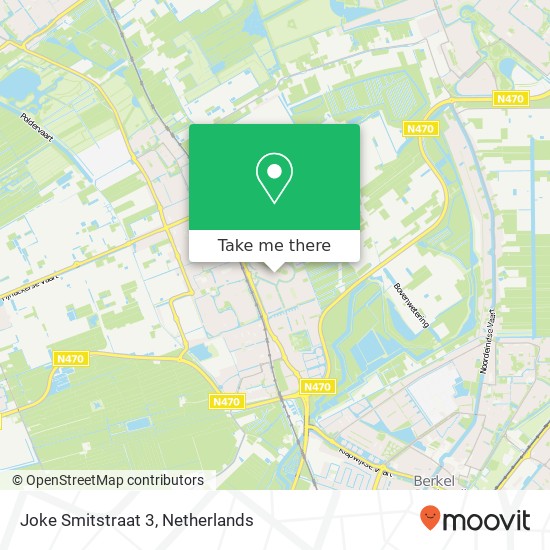 Joke Smitstraat 3, 2642 AE Pijnacker kaart