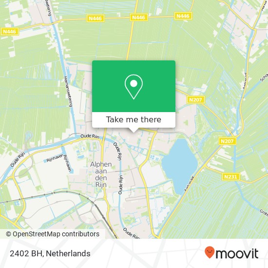 2402 BH, 2402 BH Alphen aan den Rijn, Nederland kaart