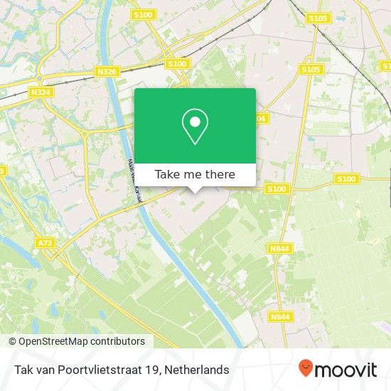 Tak van Poortvlietstraat 19, Tak van Poortvlietstraat 19, 6535 SR Nijmegen, Nederland kaart