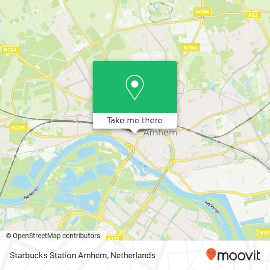Starbucks Station Arnhem, Stationsplein 151B kaart
