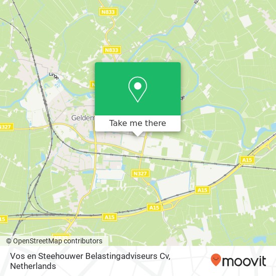 Vos en Steehouwer Belastingadviseurs Cv, Bosmanskamp 1 kaart