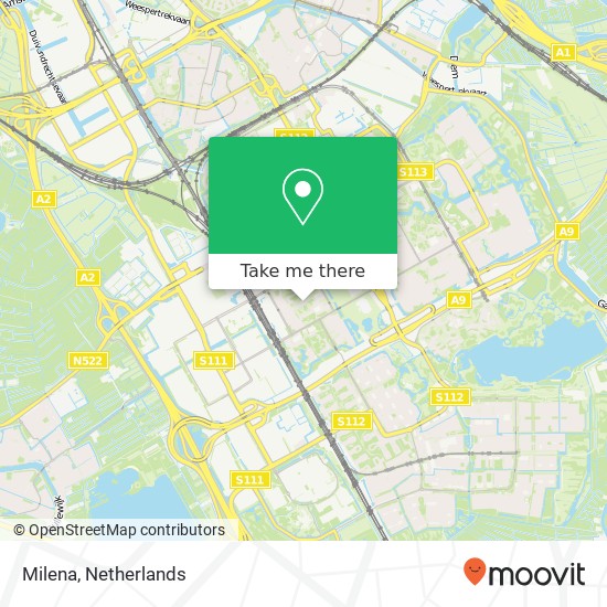 Milena, Haag en Veld 245A kaart