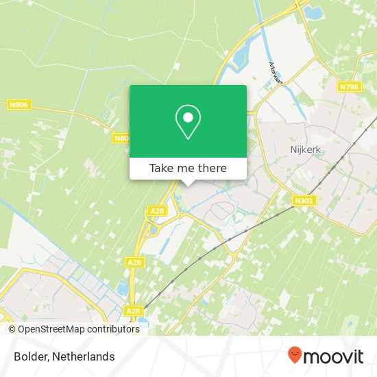 Bolder, Bolder, 3863 Nijkerk, Nederland kaart