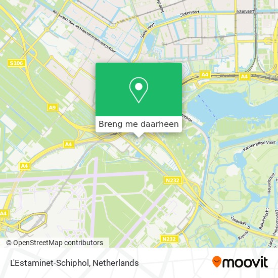 L'Estaminet-Schiphol kaart