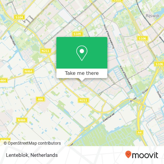 Lenteblok, Lenteblok, 2291 Wateringen, Nederland kaart