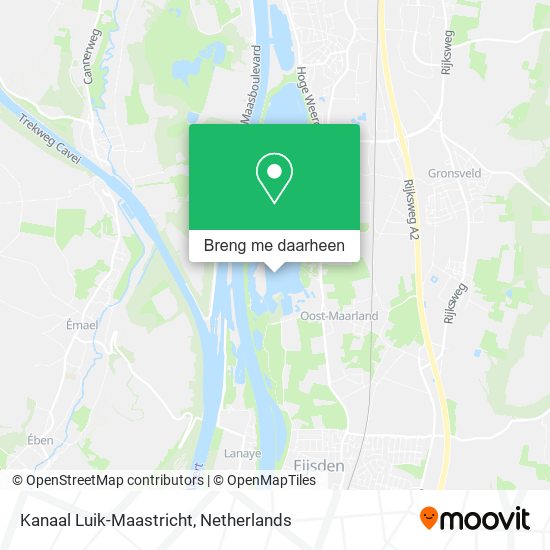 Kanaal Luik-Maastricht kaart