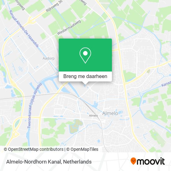 Almelo-Nordhorn Kanal kaart