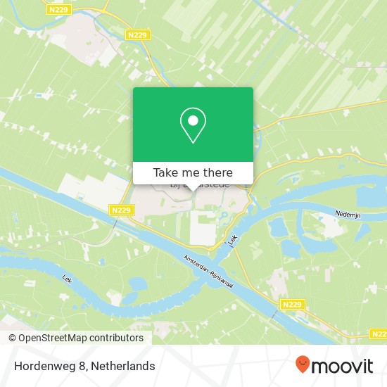 Hordenweg 8, Hordenweg 8, 3961 KC Wijk bij Duurstede, Nederland kaart