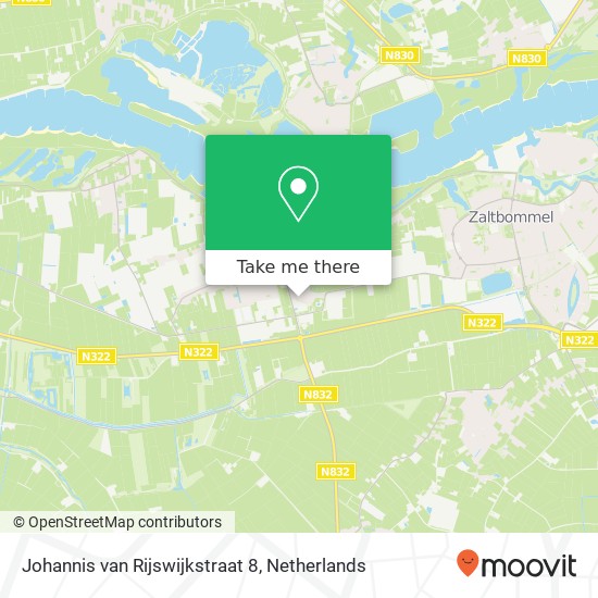 Johannis van Rijswijkstraat 8, 5311 EB Gameren kaart