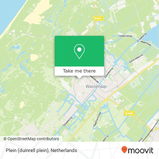Plein (duinrell plein), 2242 Wassenaar kaart
