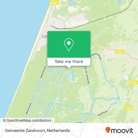 Gemeente Zandvoort kaart