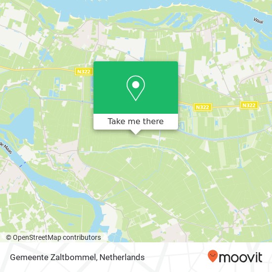 Gemeente Zaltbommel kaart