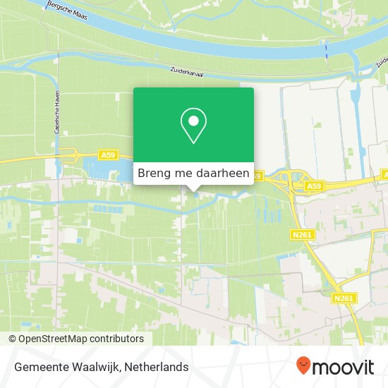Gemeente Waalwijk kaart